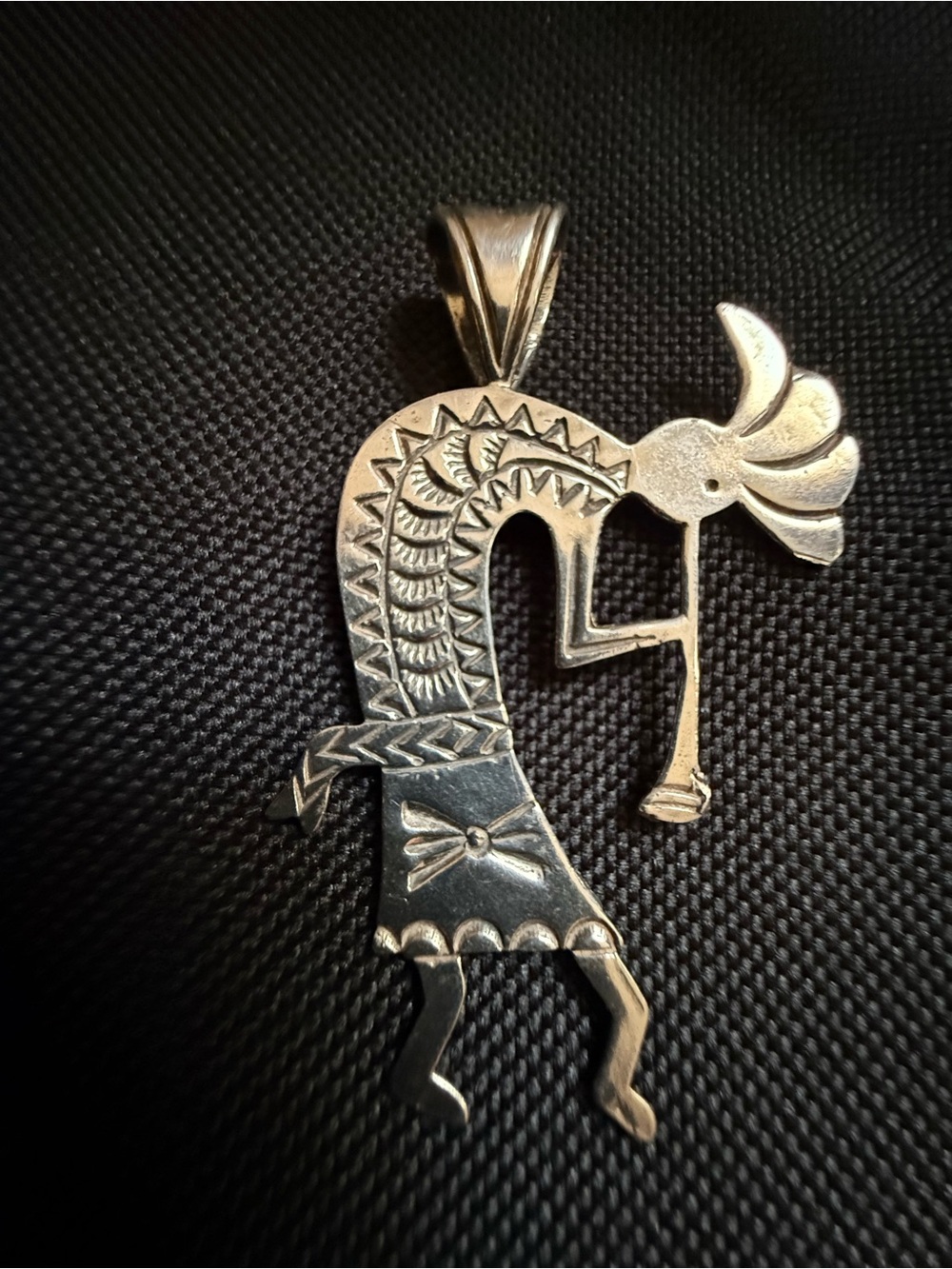 Sterling Silver 925 Kokopelli Pendant by AJM Maker